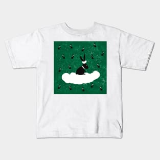 Black rabbit Kids T-Shirt
